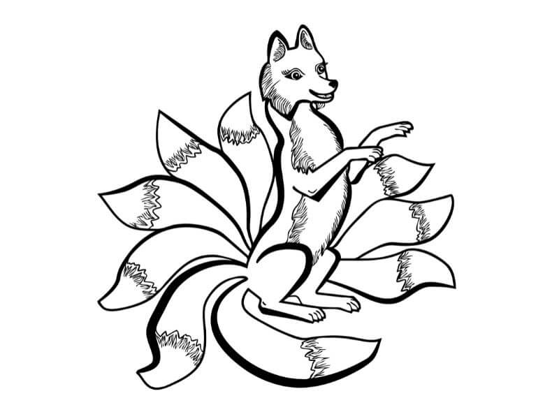 Kitune, the nine tailed fox 