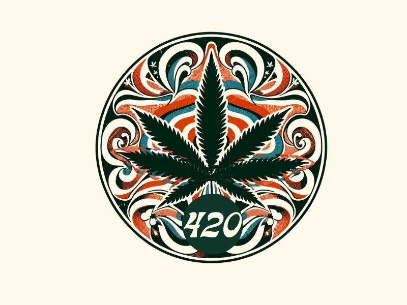 Hippie-style 420 design