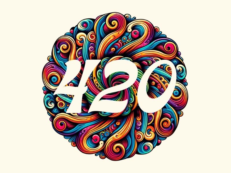 Lush psychedelic 420 design