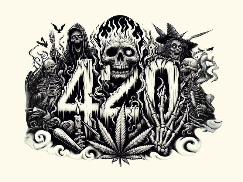 Horror-style 420 design