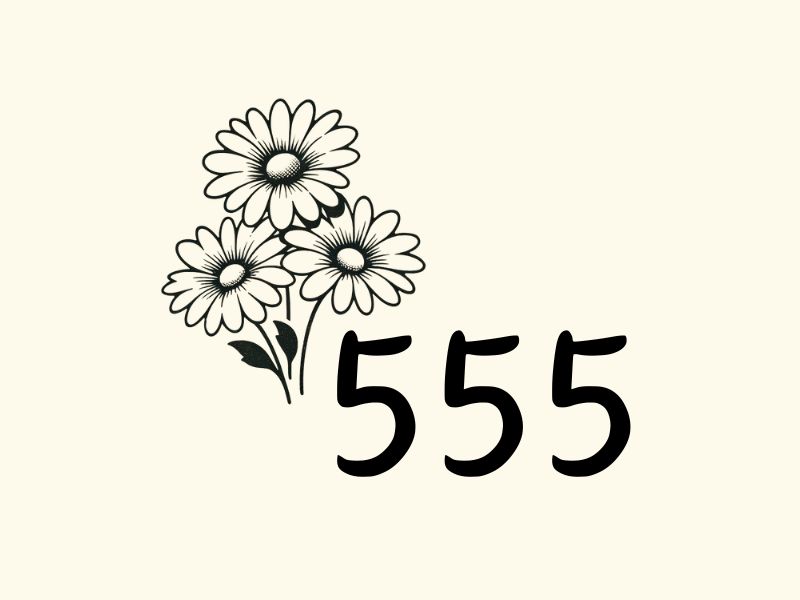 A daisy 555 tattoo design. 