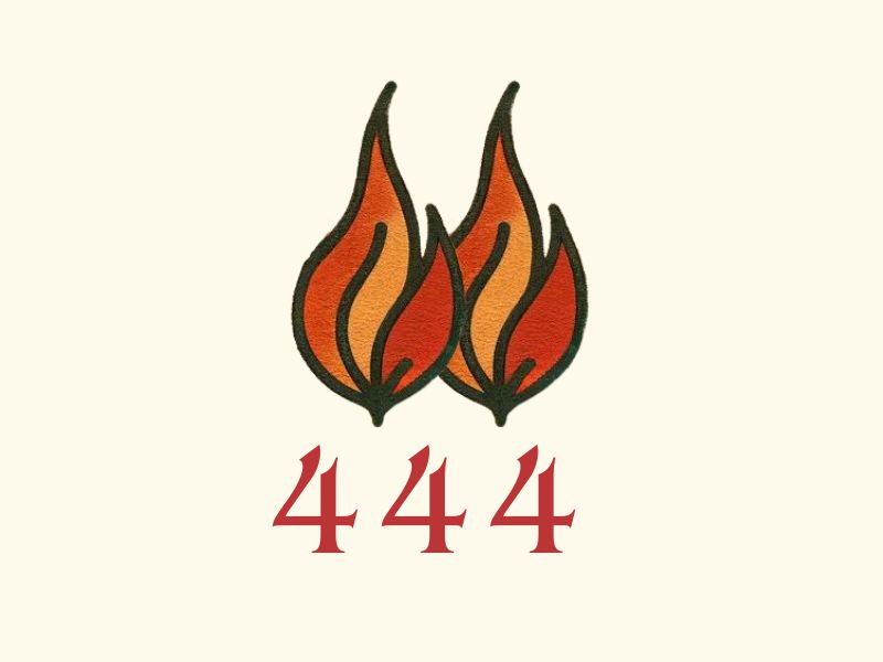 A 444 twin flames tattoo design.