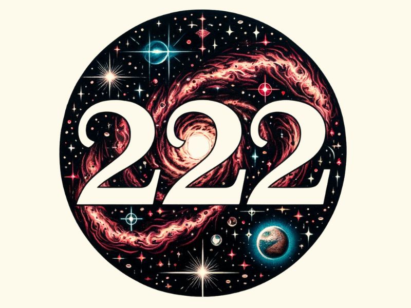 A cosmic 222 tattoo design.